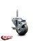 Service Caster 3 Inch Gray Polyurethane Wheel Swivel 58 Inch Threaded Stem Caster with Brake SCC SCC-TS20S314-PPUB-TLB-58212 - alternate 2
